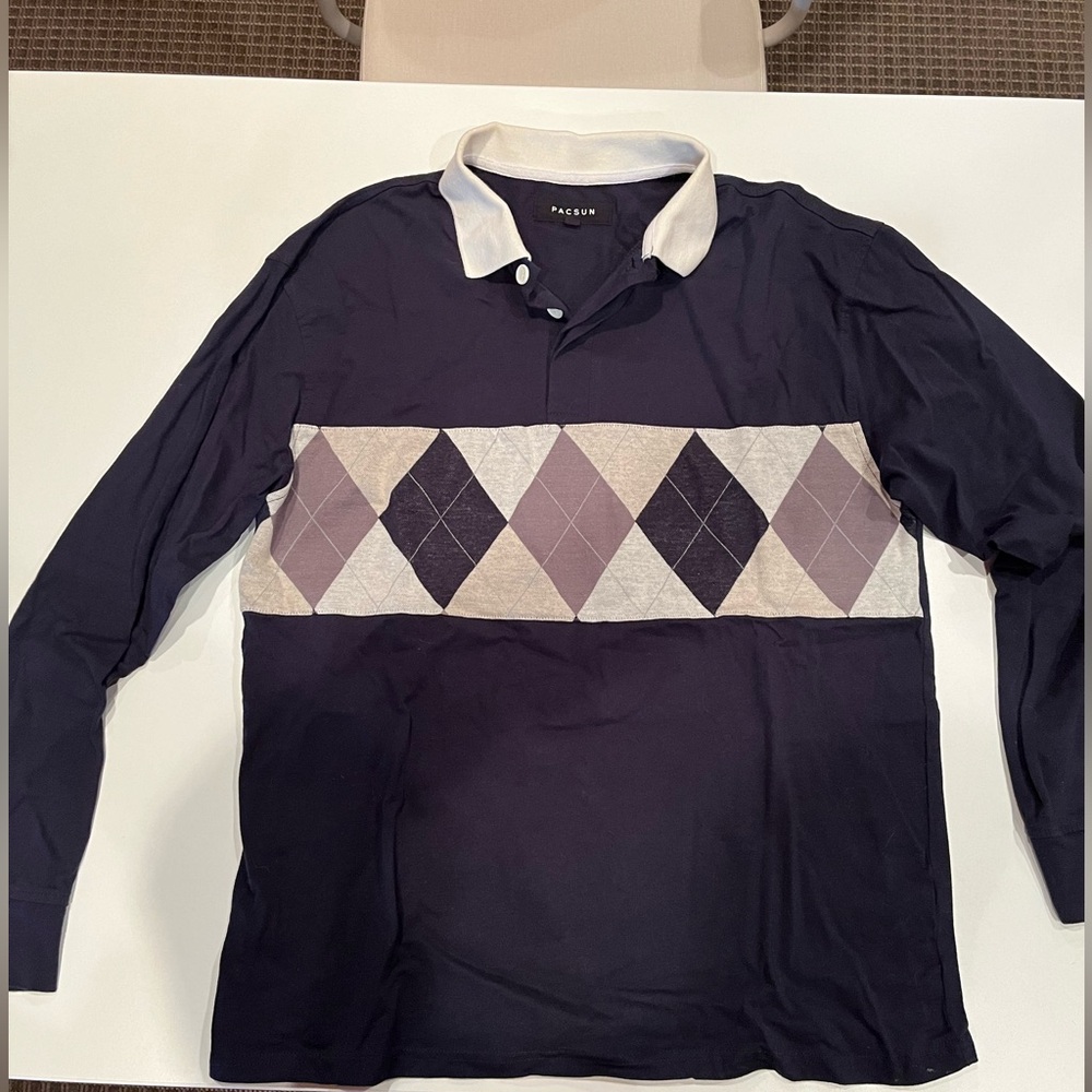 Long sleeve polo/rugby shirt